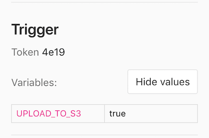 作业变量在 UI 中