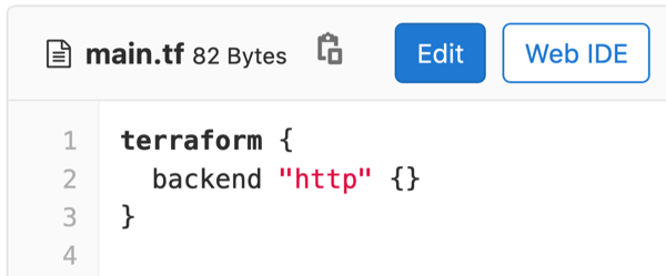 GitLab HTTP Terraform state backend