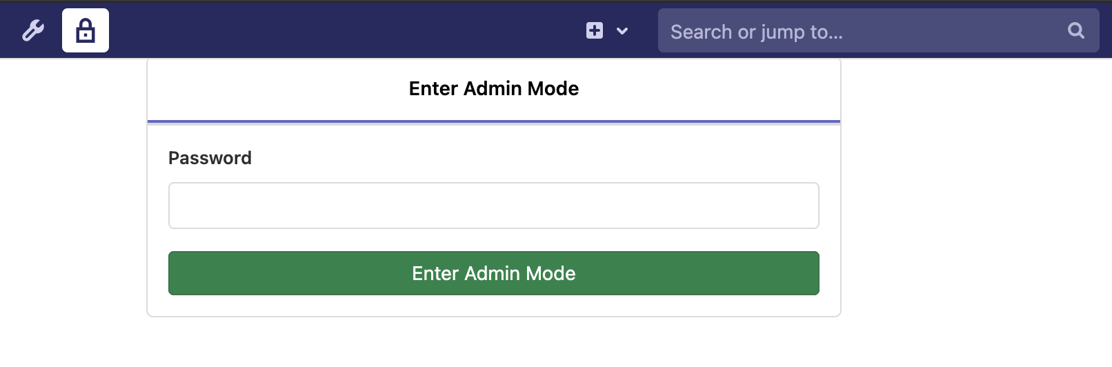 Admin Mode: Re-authenticate for GitLab administration