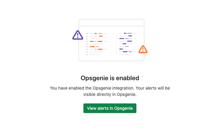 Access Opsgenie from the GitLab user interface