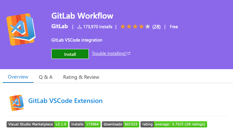 GitLab Workflow extension for Visual Studio Code now official