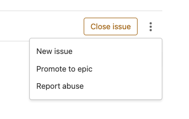 Use a button to promote an issue to an epic