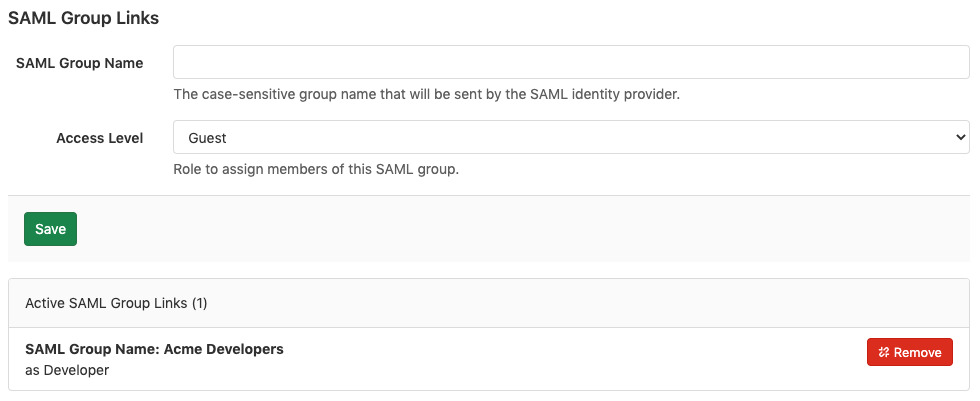 用于自助管理版极狐GitLab的SAML群组同步